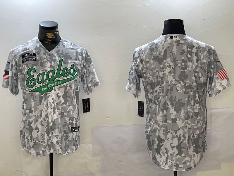 Men Philadelphia Eagles Blank Nike Arctic Camo 2024 Salute to Service Limited NFL Jersey style 12->philadelphia eagles->NFL Jersey